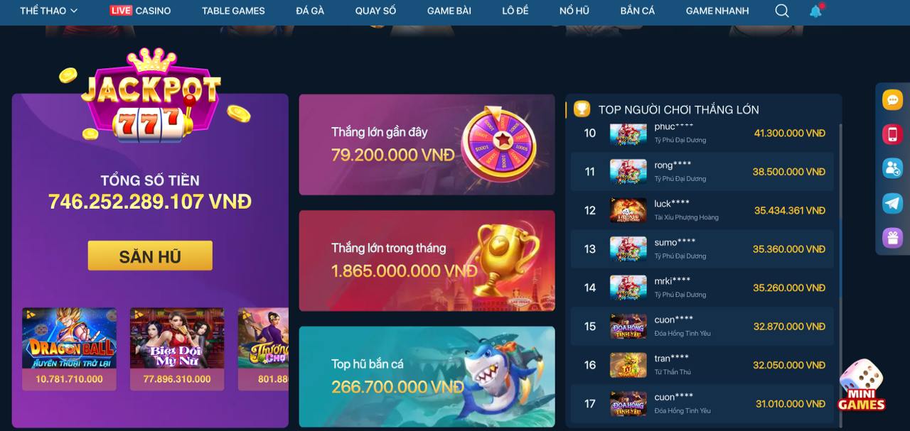 Ảnh chụp màn hình ứng dụng Bets88: Màn hình Jackpot
